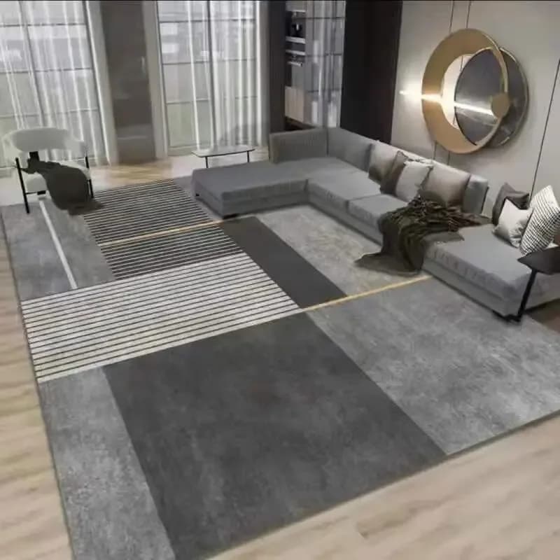 Tapis non ald géométrique en cristal, tapis simple pour salon, chambre à coucher, bureau, entrée, de