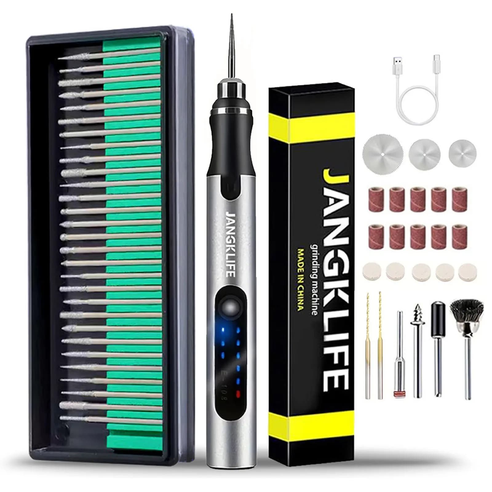 USB Sans Fil Outil Rotatif Kit Bois Gravure Stylo BRICOLAGE Pour Bijoux En Métal Verre Mini Perceuse