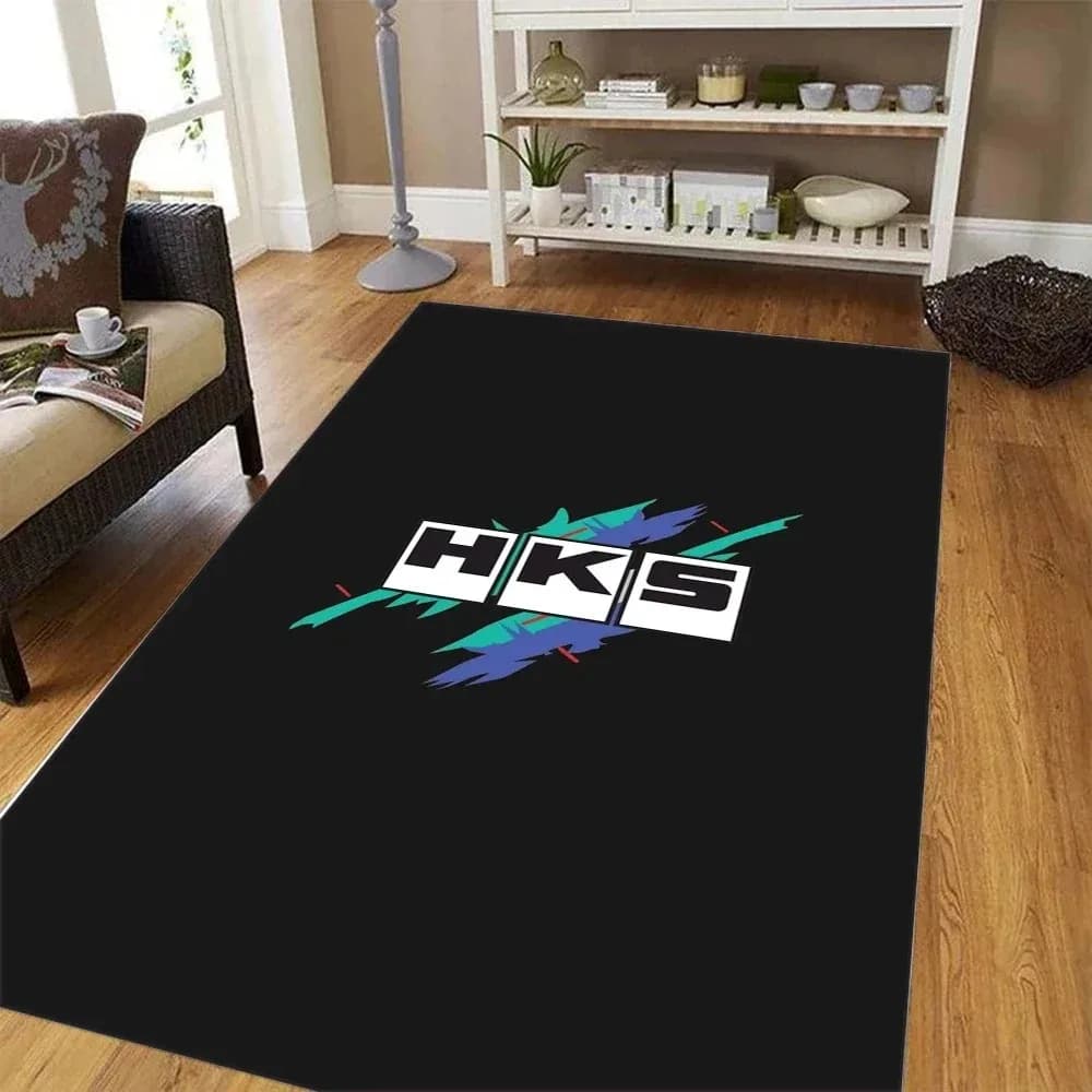 Tapis de voiture de Sport HKS JDM, accessoires de couloir, tapis de buanderie antidérapant, décor de