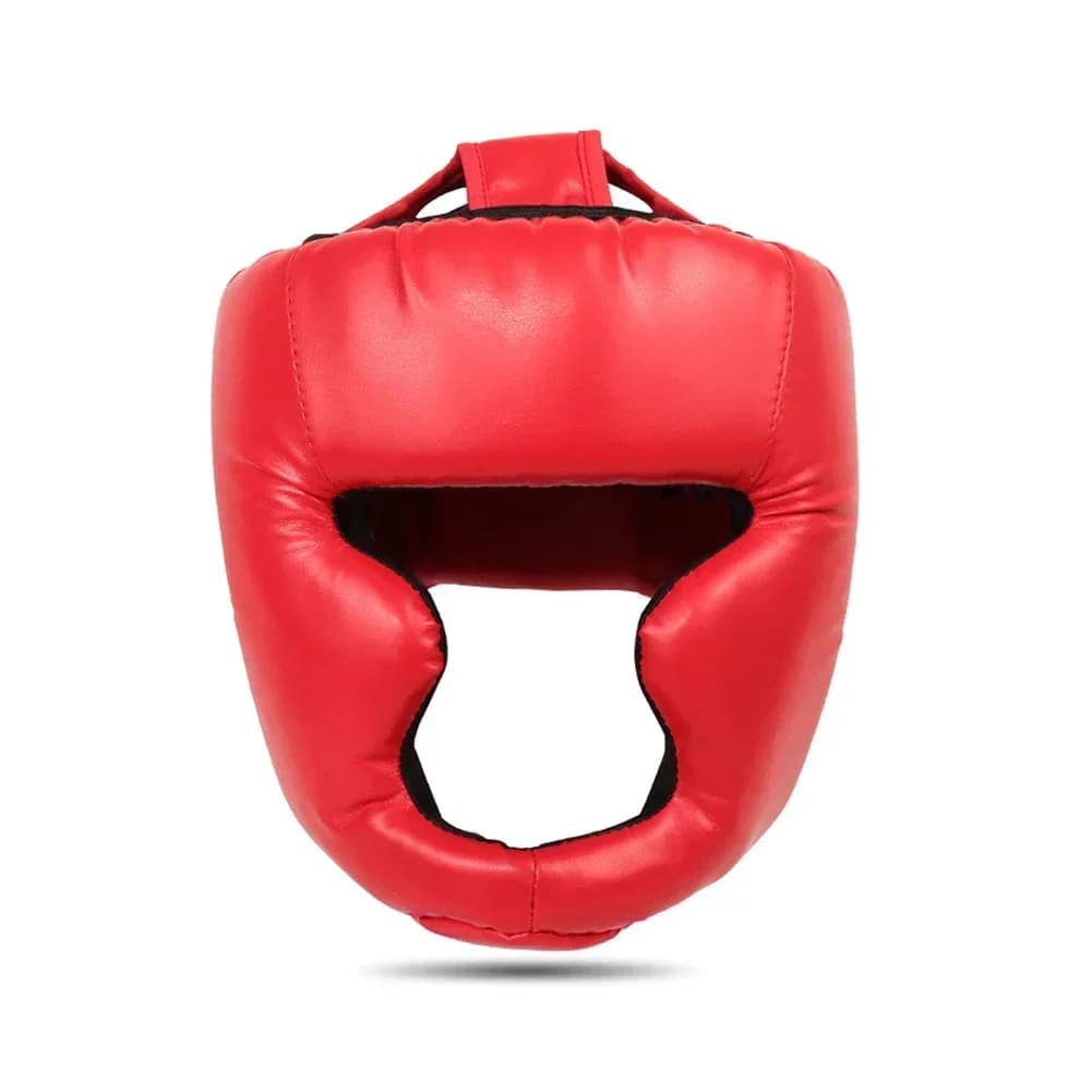 Nouveau casque de boxe en cuir karaté Muay Thai Sanda formation adultes enfants Arts casque garde-tê