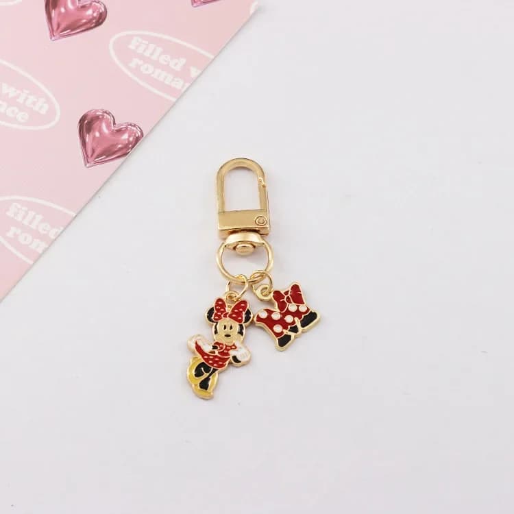 Disney Mickey Mouse porte-clés pendentif Minnie Mouse Kawaii sac pendentif accessoires jouets dessin