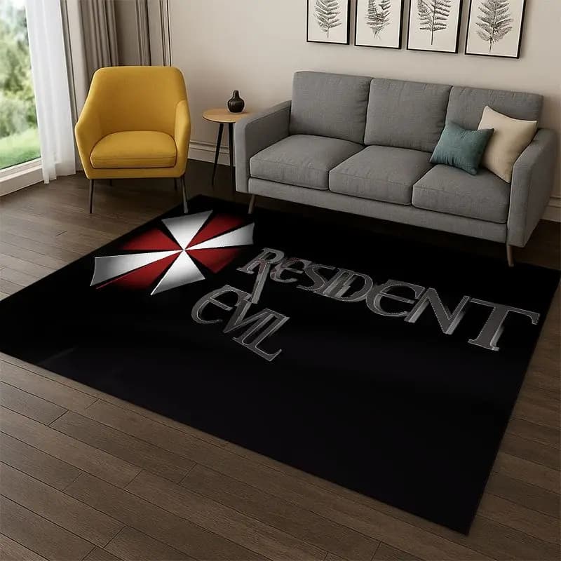 Tapis de jeu 3D R-Resident Evil Leon, tapis de dessin animé pour chambre à coucher, salon, canapé, s