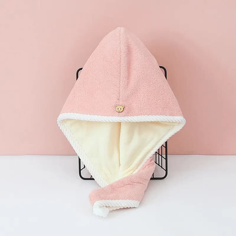 Double bonnet de cheveux secs épais