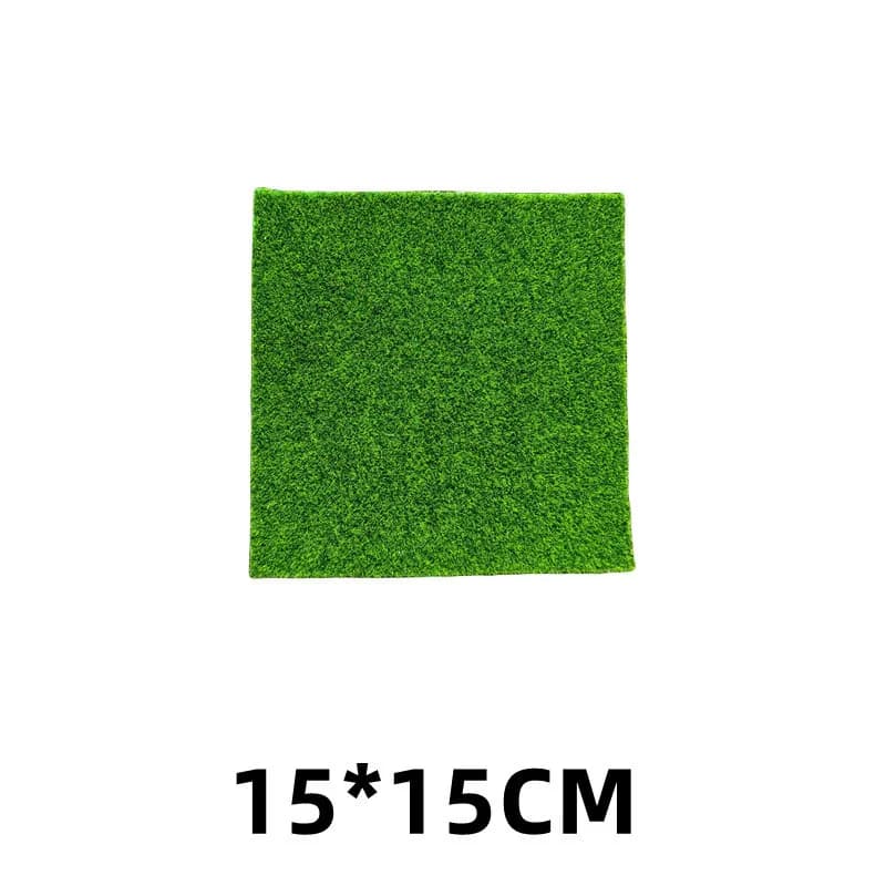 Mini gazon artificiel vert faux gazon tapis miniatures bricolage pour jardin extérieur faux vert car