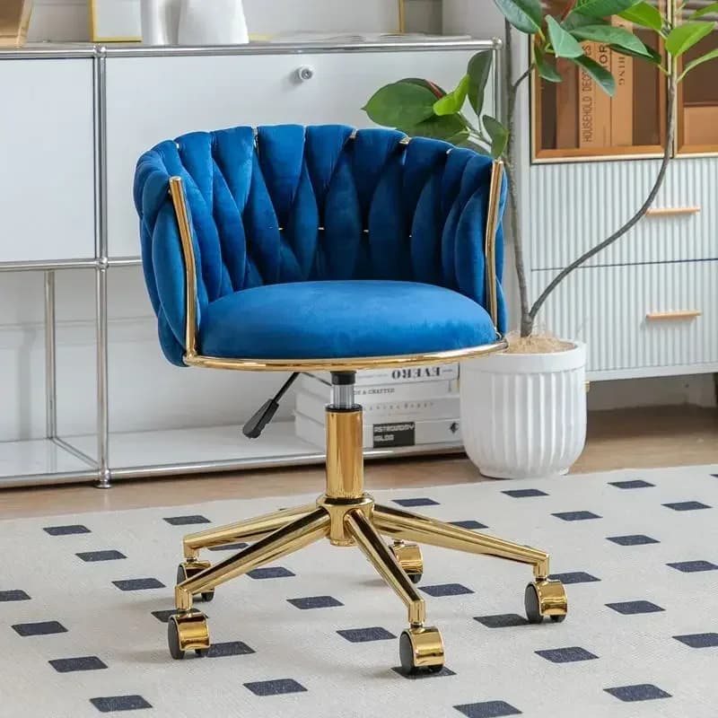 Chambre à coucher de luxe chaise d'ordinateur dossier élégant pivotant mobilier de bureau conception