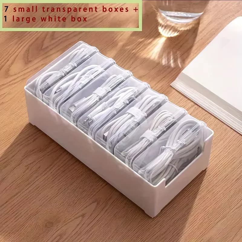 Organisateur de câbles, coffret de rangement en plastique Durable, fournitures de bureau quotidienne