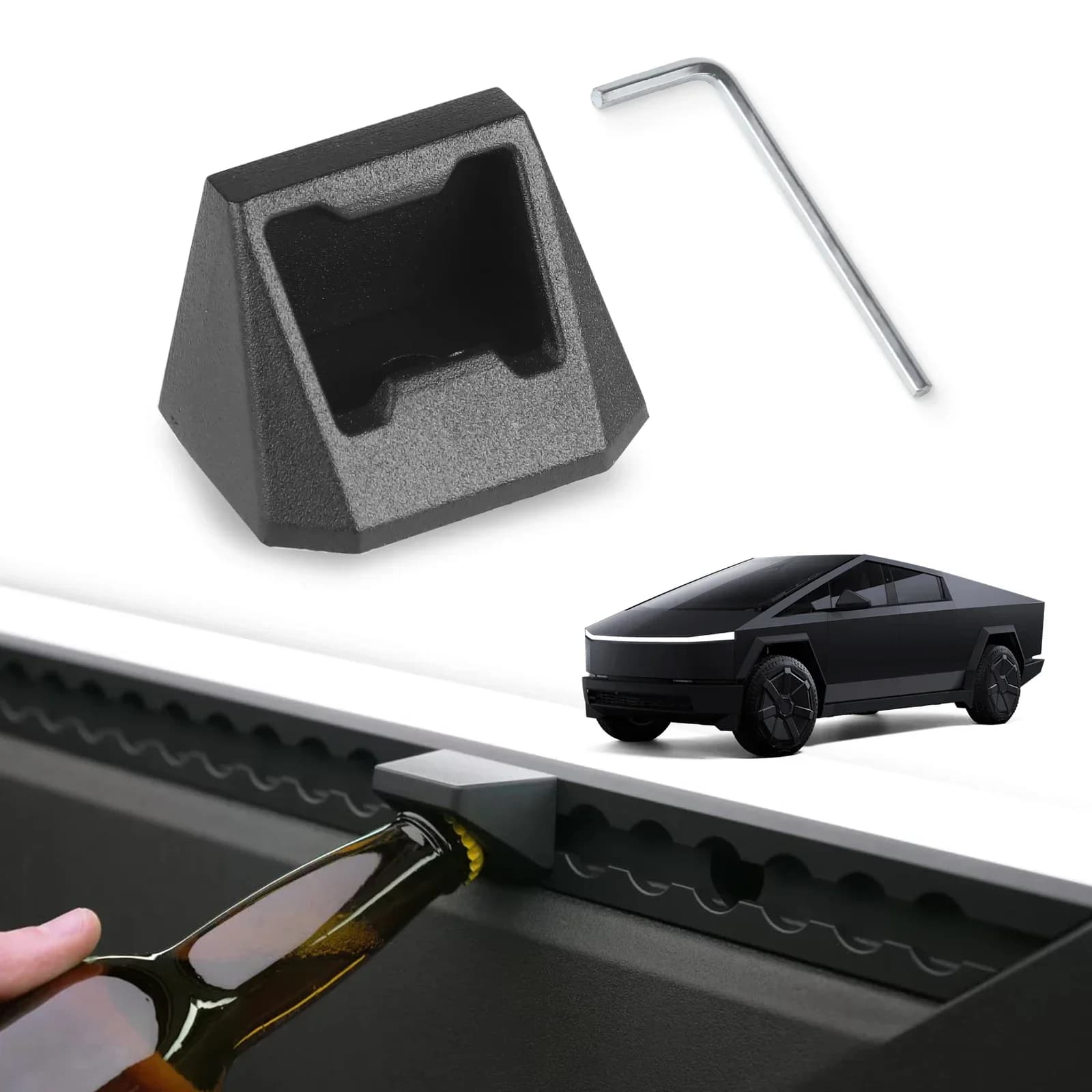Attelles de fixation pour coffre en L, accessoires pour Tesla Cybertruck 2025 2024 2023, ouvre-boute