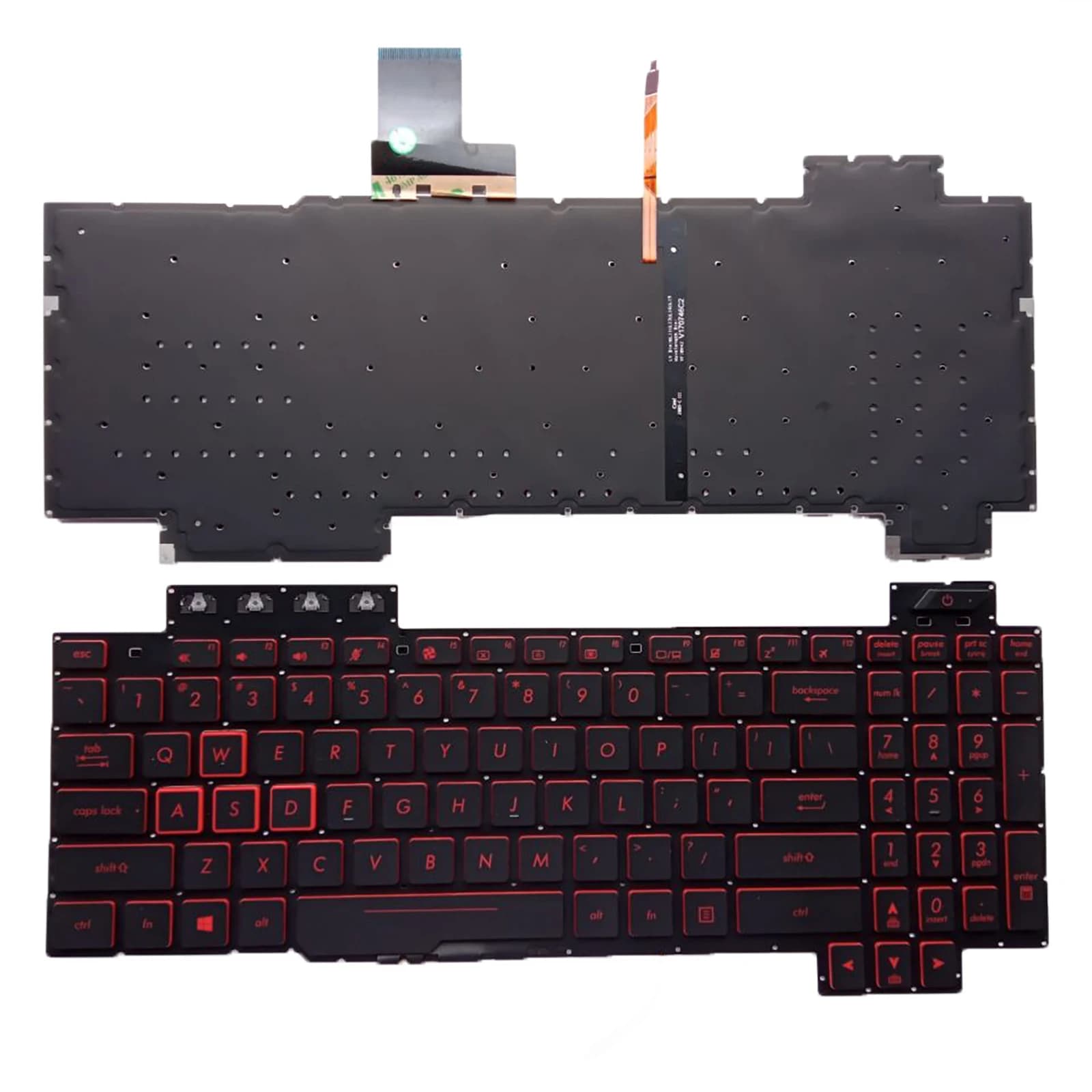 Clavier d'ordinateur portable américain pour ASUS TUF Gaming FX505 FX505D FX86 FX86G