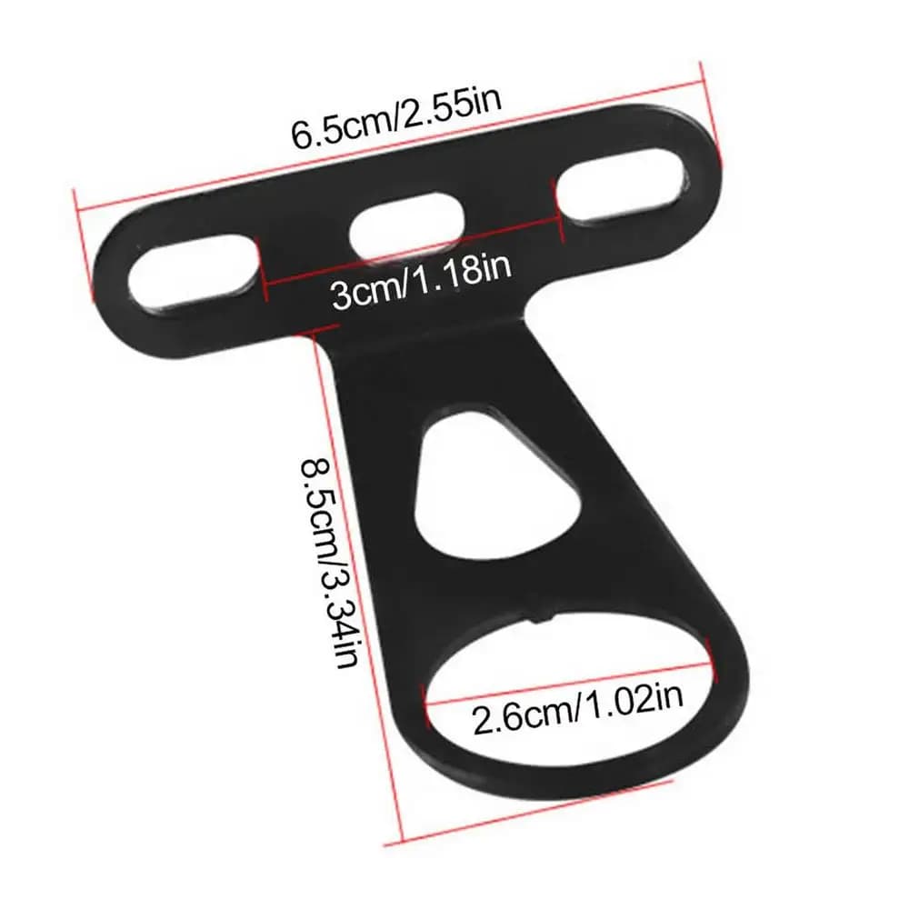 Support de lampe avant et arrière anti-chute pour vélos électriques, panier de vélo, support rapide,
