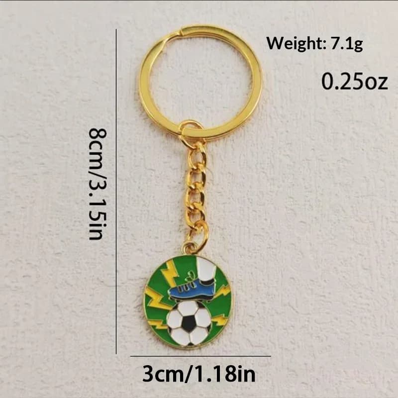 Porte-clés de matchs de football mondial, accessoires sportifs, cadeaux pour supporters, breloques d