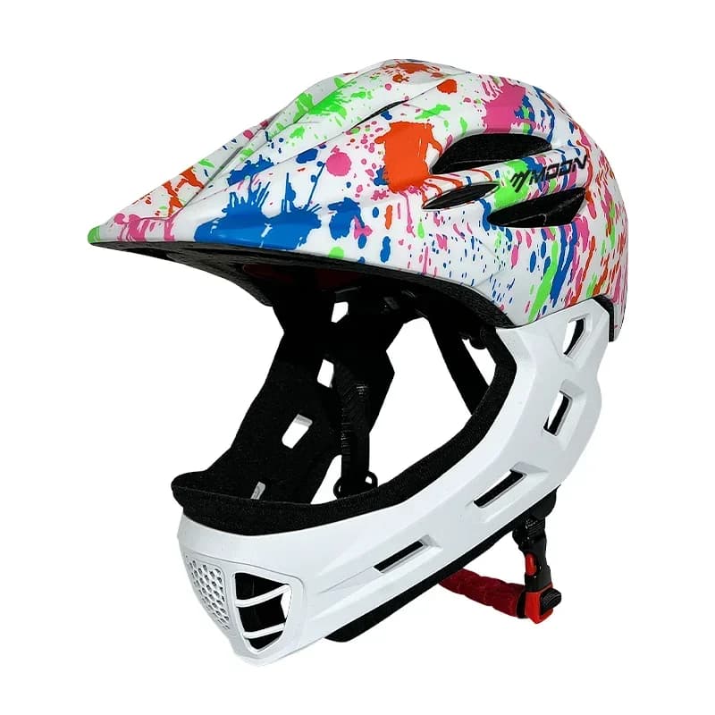 MOON Casque de cyclisme détachable intégral pour enfants – Protection sportive avancée pour le cycli