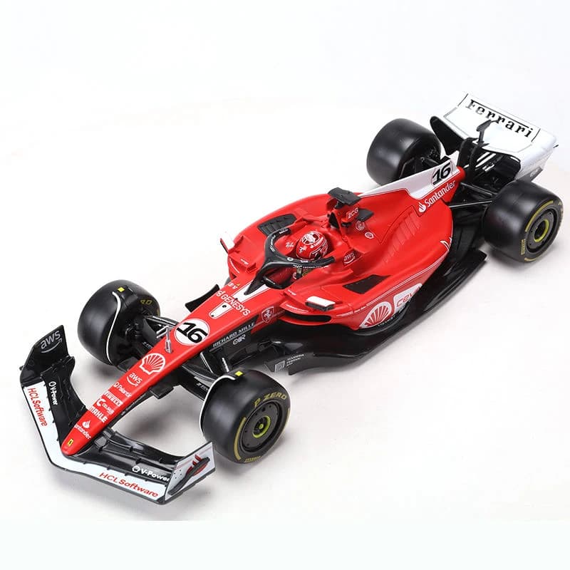 2025 SF25- # 44 # 16 Bburago 1:18 SF24 F1 Racing / SF23 F1 Ferrari Las Vegas # 16 Sainz modèle de vo