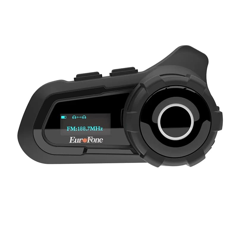 Casque Bluetooth pour moto avec interphone 3 voies et écran LED, étanche, réduction du bruit, conçu 