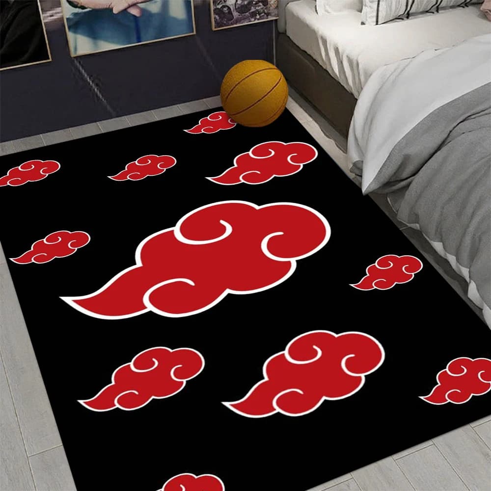 Tapis thème Anime, différents Styles, avec motifs de nuage de saut, Sharingan, antidérapant, pour dé