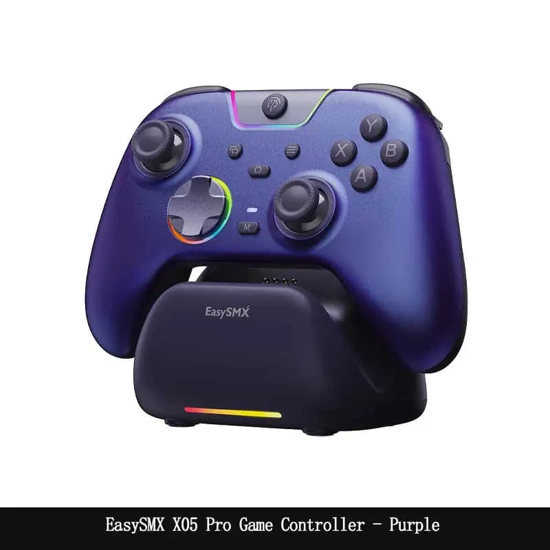 Manette de jeu EasySMX X05 Pro, bouton silencieux, moteurs de vibration, manette avec déclencheurs à
