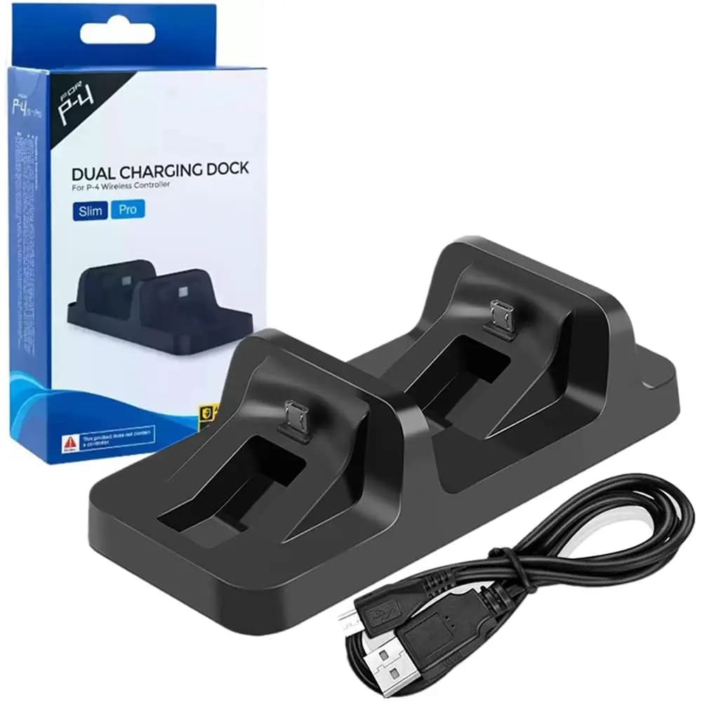 Station de charge pour chargeur double contrôleur, pour PS4 PlayStation 4, contrôleurs DualShock PS4