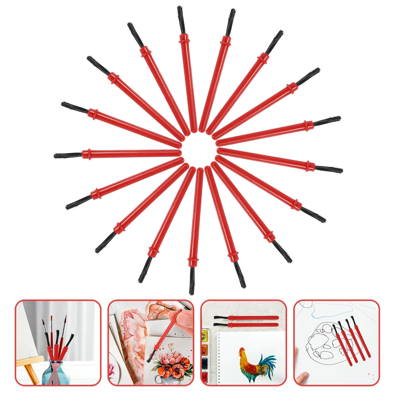 PAINMUSBRUSH Come Kit, Petits Accessoires, Document Étudiant, Pp Enfant, Outil Acrylique pour, 100 P