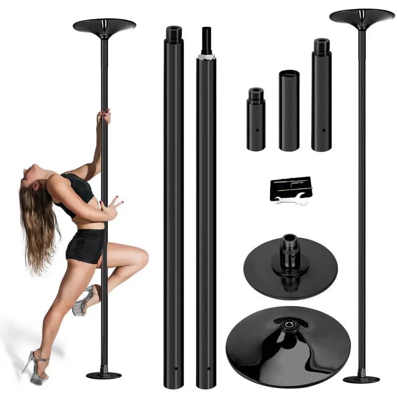PhtalPole rotatif en acier de 45mm pour les touristes, pratique pour la pratique de la danse à la ma