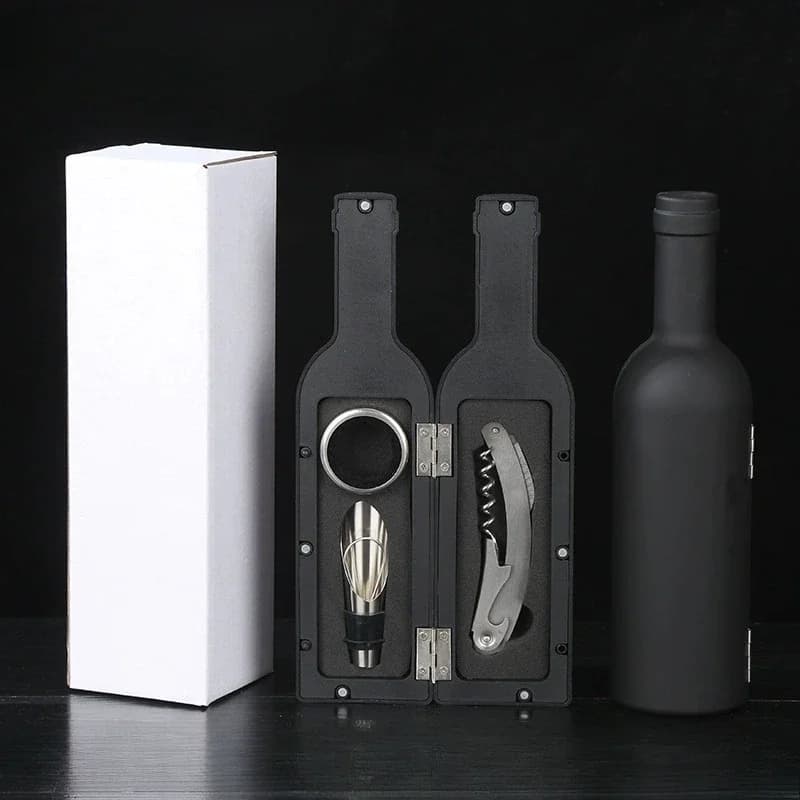 Nouveau ensemble de vin créatif 3/5 pièces ouvre-bouteille boîte-cadeau ensemble haut de gamme outil