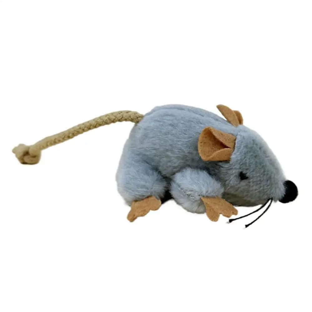 Jouet pour chat en forme de souris avec son intégré, compact, pour le jeu quotidien à la maison, en 
