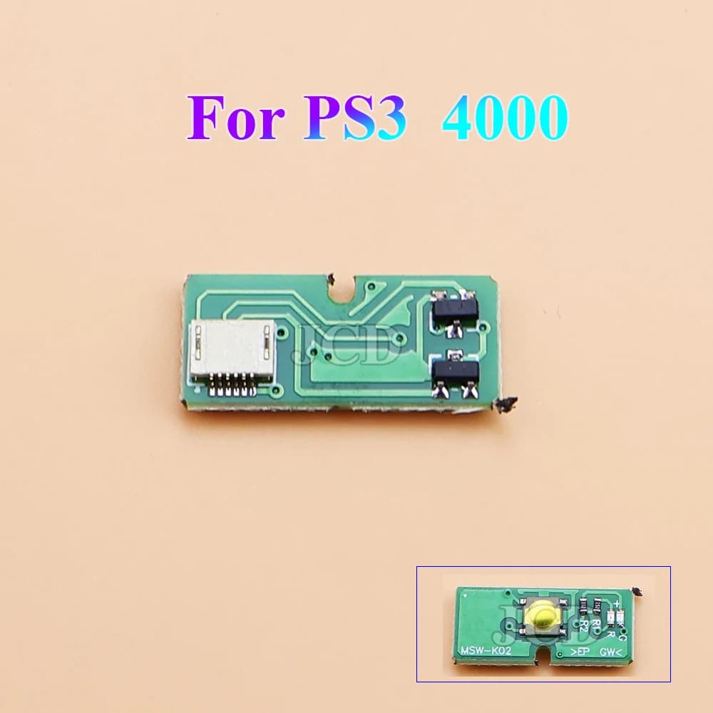 Remplacement de la carte de l'interrupteur marche/arrêt pour Sony PS3 Slim, accessoires de thorac, 2