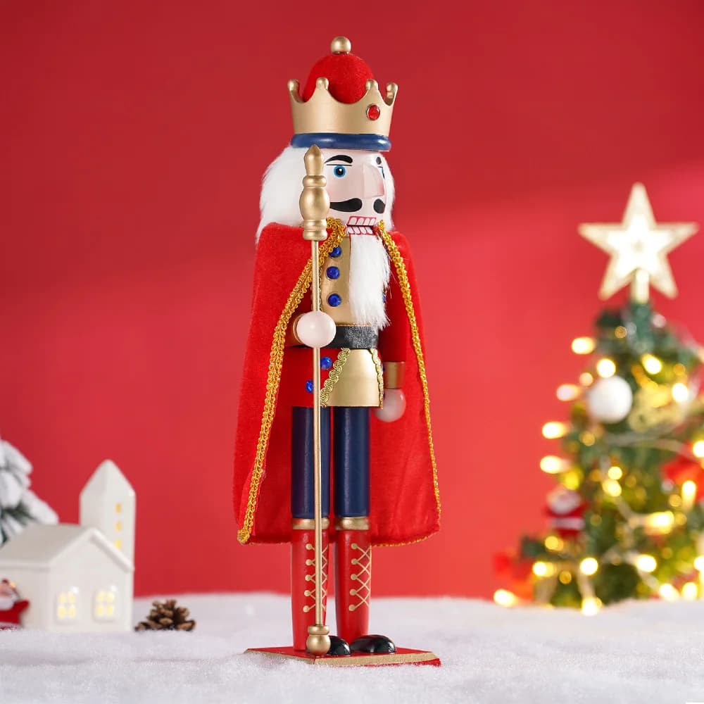 Marionnette de soldat Casse-Noisette en bois, jouet au beurre Everak King, cadeau de Noël et du Nouv