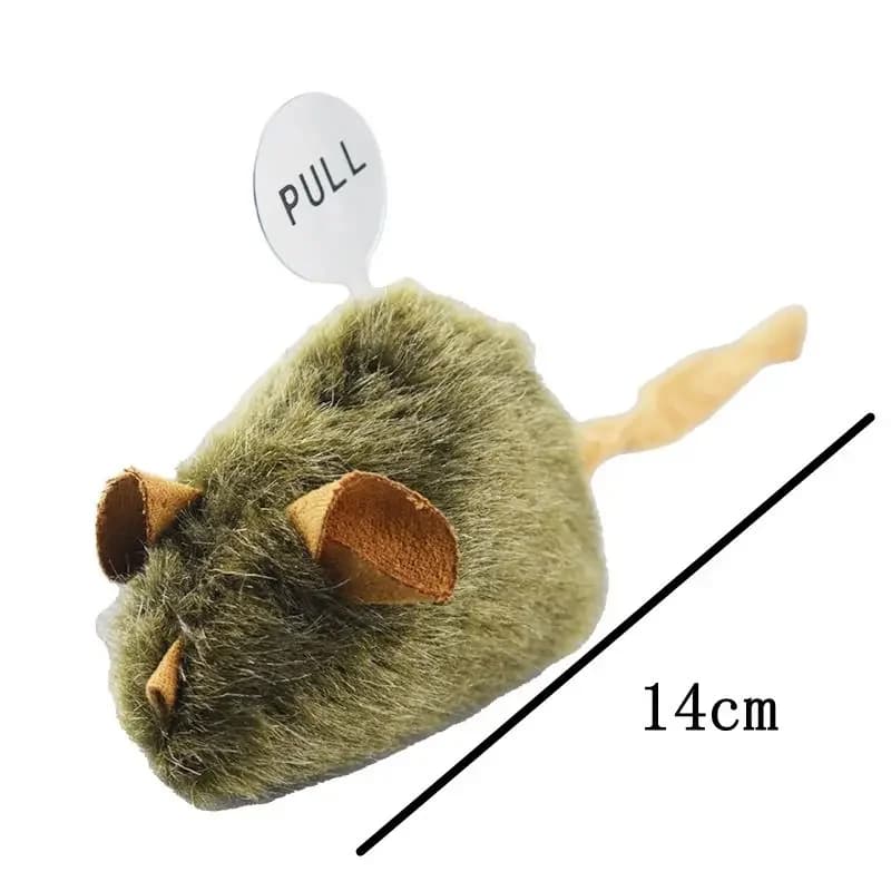 Jouet interactif pour chat, souris avec son d'oiseau, jouet sonore pour attraper les souris, diverti