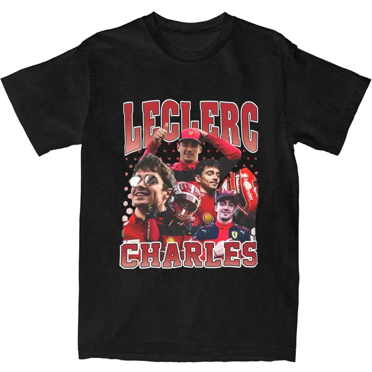 T-shirt de pilote de course drôle pour hommes, haut imprimé LE, vêtements pour hommes, F1, Charles L