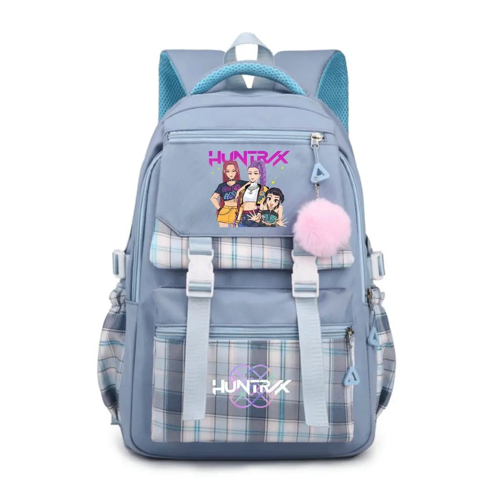 Sac à dos KPop Demon Hunters, sac à dos de voyage décontracté pour étudiants avec sangles réglables,