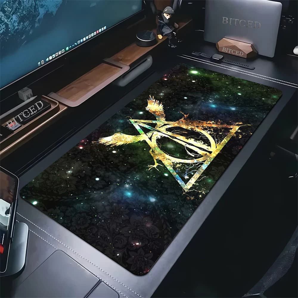 Tapis de souris h-hogwarts Legacy grand tapis de souris de jeu Gamer en caoutchouc ordinateur clavie