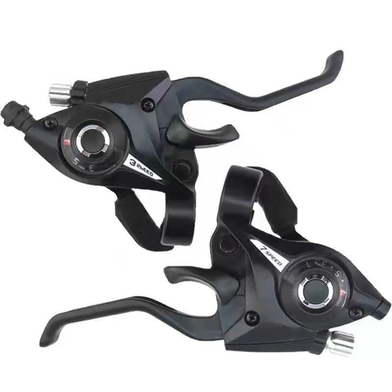 Manettes de vitesse et leviers de frein de vélo 3 x 7/8 21/24 vitesses avec indicateur de vitesse et
