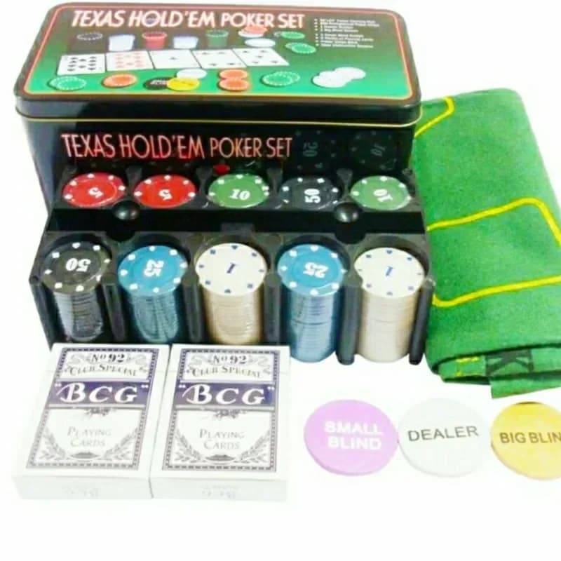 Porte-puces et stockage en étain, jeu de jeu Baccarat, Texas Hold'em, ensemble de jeu de Poker Porta