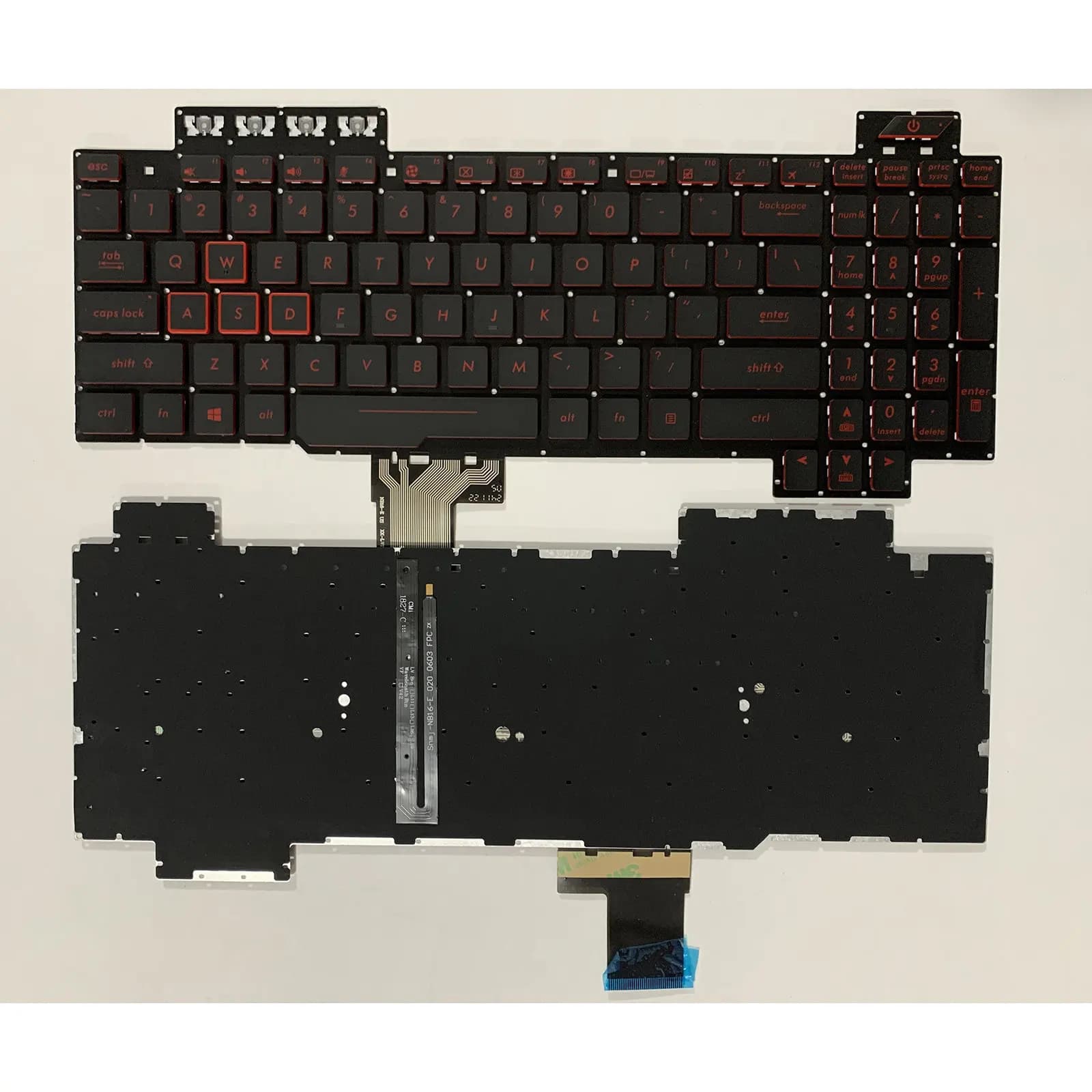 Clavier pour Asus TUF Gaming FX505 FX505GD FX505GE FX505GM FX705 (version US)
