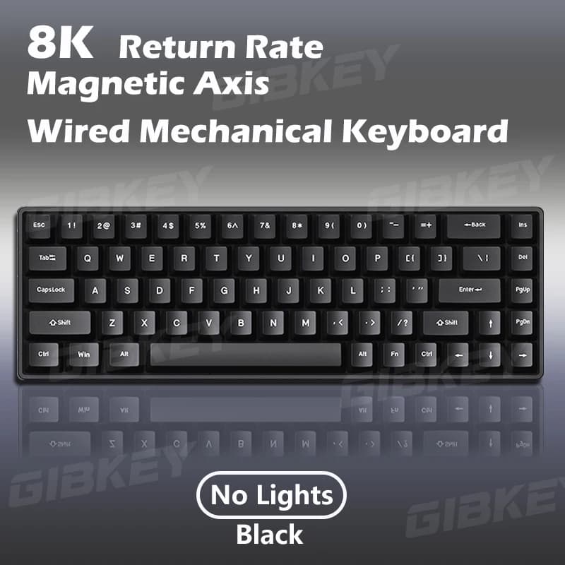 Clavier mécanique de jeu à axe magnétique rétro-éclairage rvb 8K taux de retour commutateur d'échang
