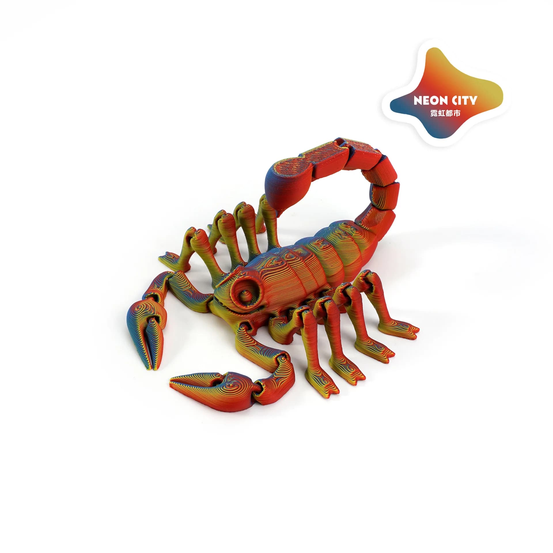 Modèle de scorpion imprimé en 3D, modèle articulé à articulations mobiles, ornements créatifs de bur