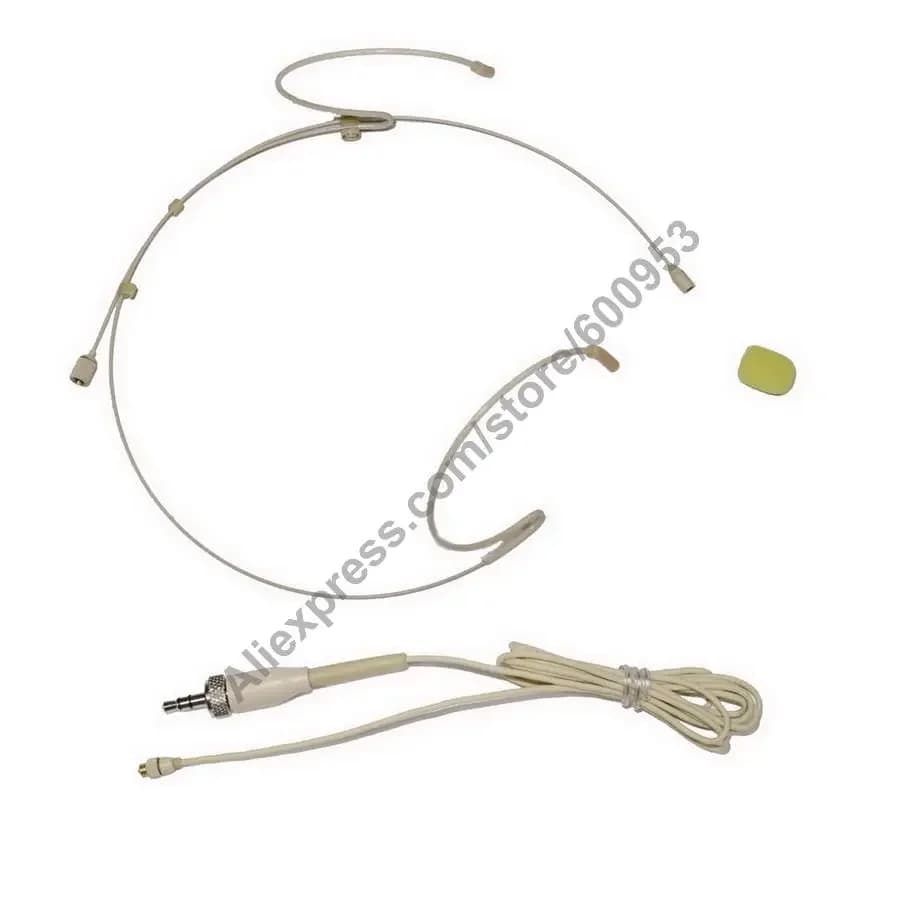 Casque d'écoute à double crochet d'oreille détachable, couvre-chef, Microphone pour Sennheiser EW100