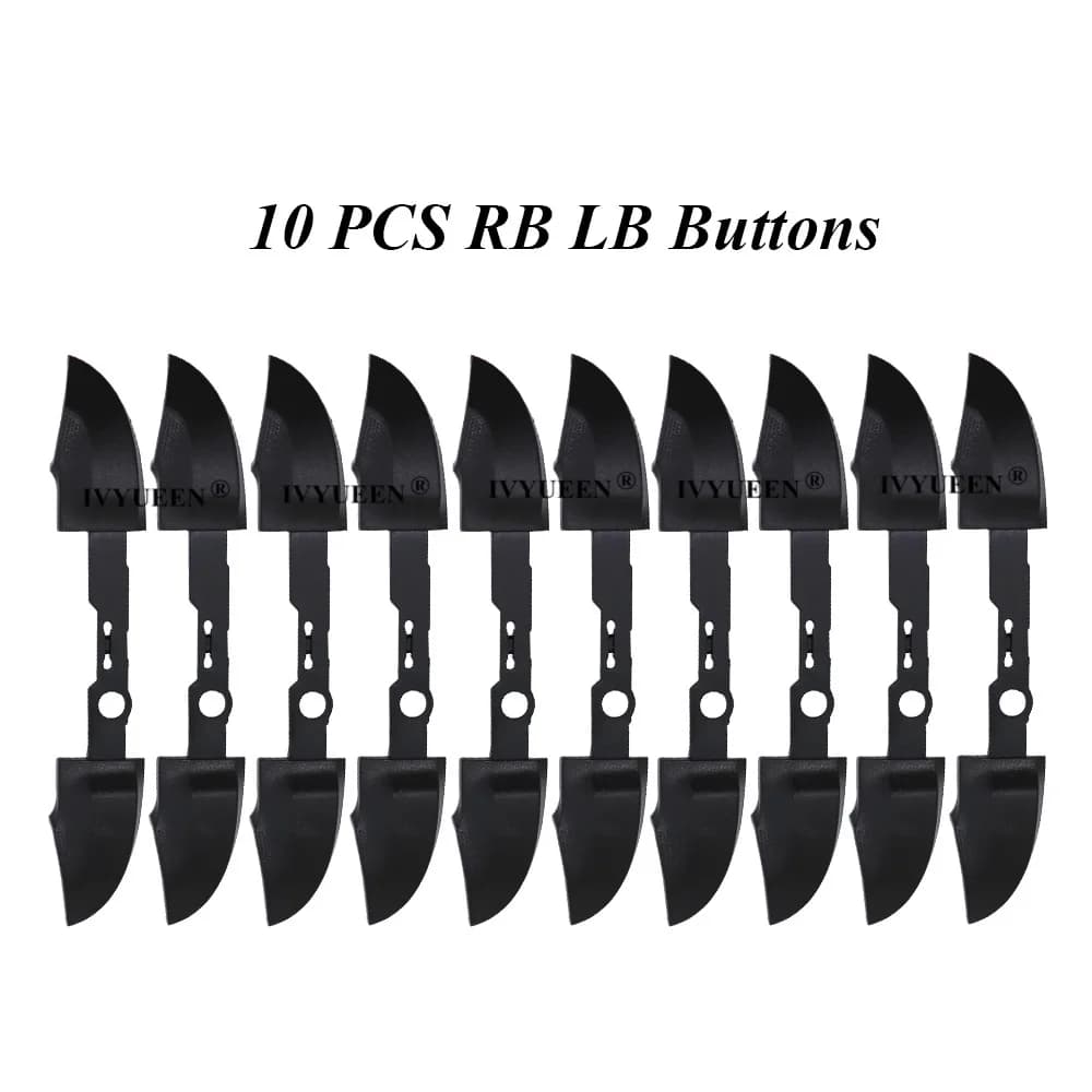 IVYUEEN 10 ensembles de boutons de pare-chocs RB LB blanc noir pour contrôleur XBox série S X déclen