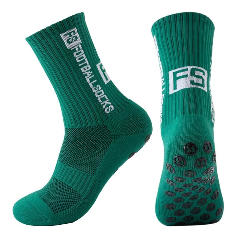 FS chaussettes de Football nouveau Style rond Silicone ventouse poignée anti-dérapant chaussettes de