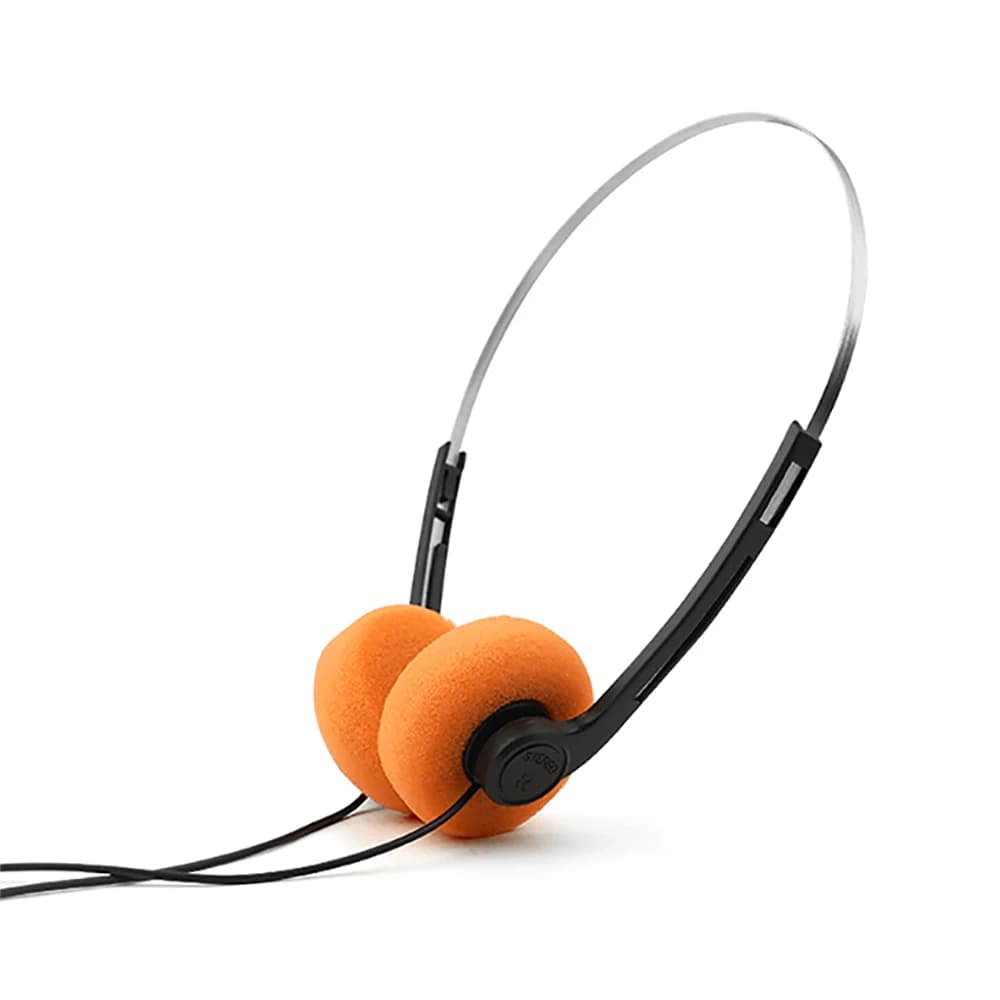 Casque classique vintage portable pour ordinateur portable, baladeur en PVC, réglable, mode sportive