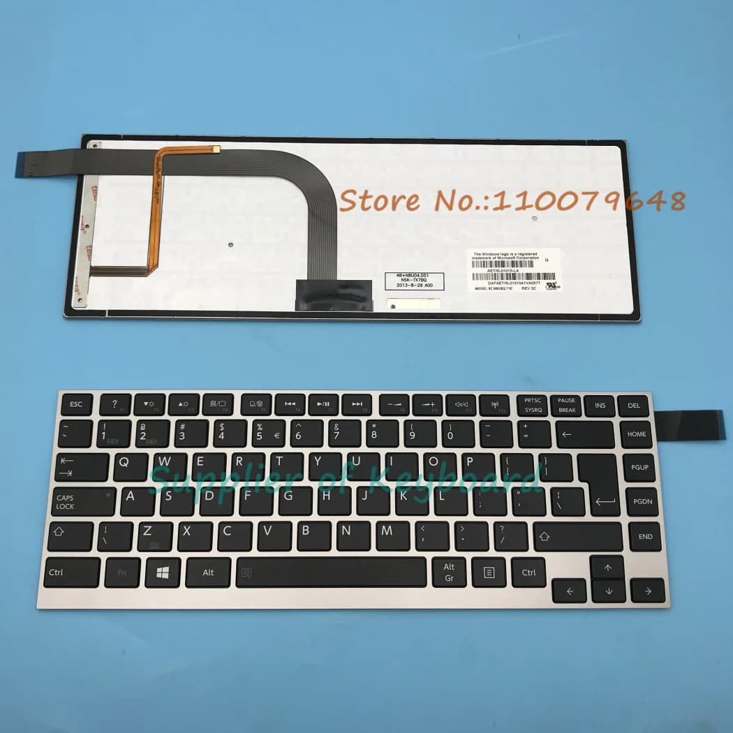 Nouveau clavier latin espagnol/anglais/royaume-uni pour Toshiba Satellite Click W30-A W30DT-A W30T-A