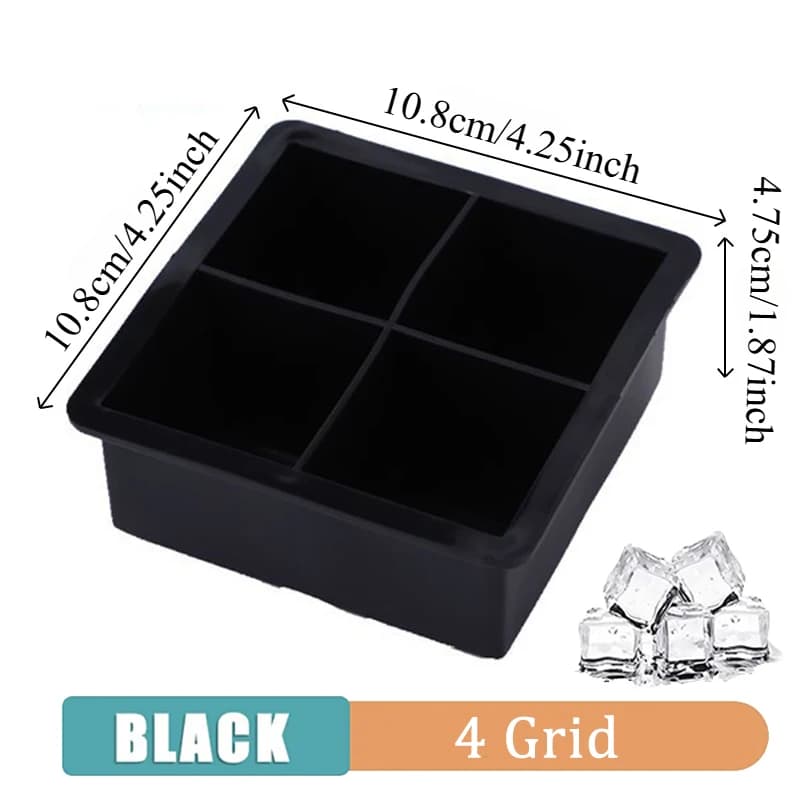 Moules à glaçons sphériques en Silicone, 4/6/8/15 grilles, moules à glaçons réutilisables pour whisk