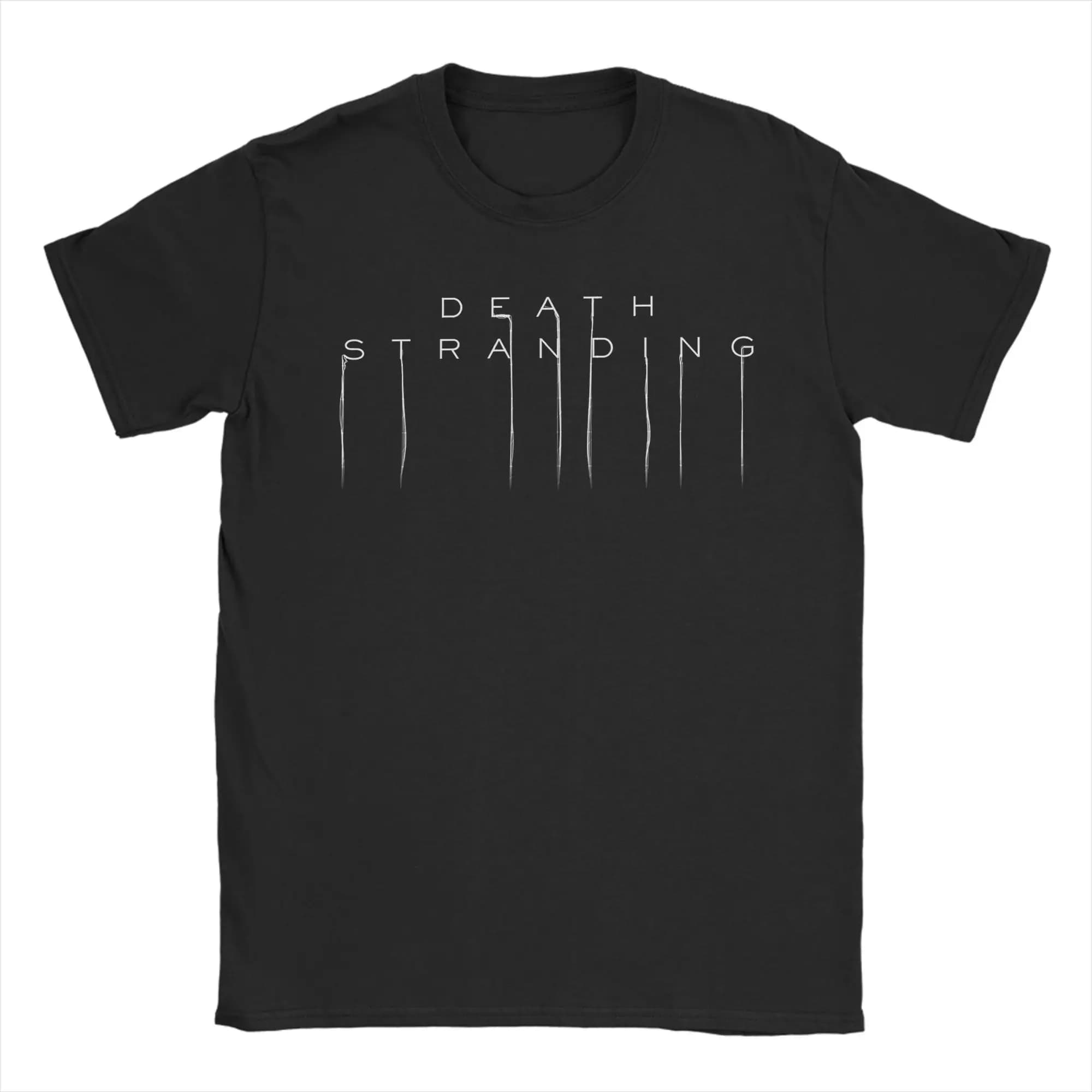 T-shirt avec Logo Death Stranding pour hommes, 100% coton, nouveauté, col rond, vêtements à manches 