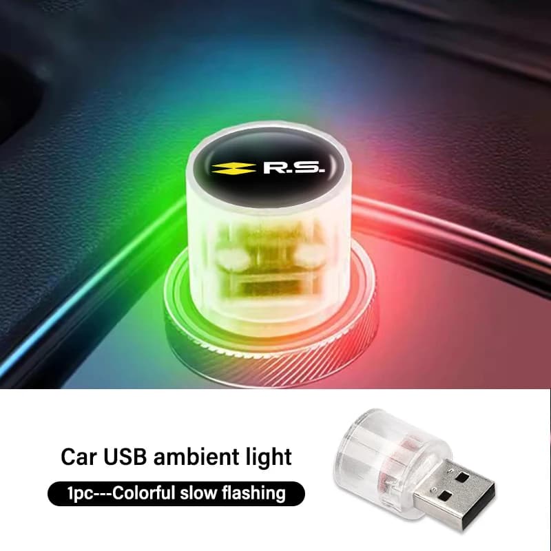Accessoires de voiture lampe d'ambiance lumière ambiante multicolore pour Renault Clio Arkana Captur