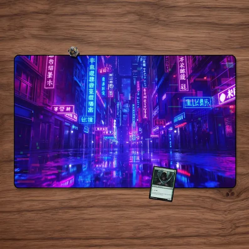 Tapis de jeu Kamigawa néon City, tapis de bureau, coussin de Table, Pc Gamer, tapis de souris, tapis