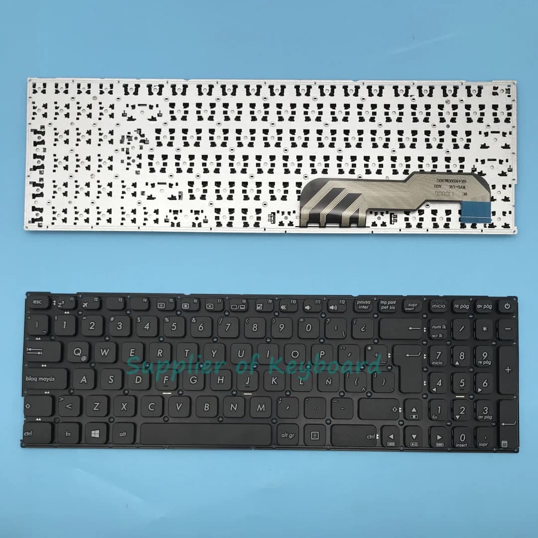 Clavier noir et blanc pour Bali, portugais brésilien, espagnol, français, Royaume-Uni, A541, A541S, 