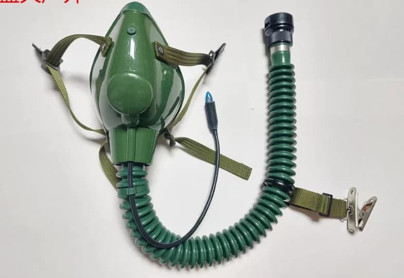 Masque à oxygène tactique pour pilote, masque à oxygène d'aviation pouvant être utilisé avec le casq