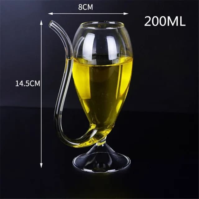 Verre à Cocktail créatif, verre à whisky, vin, Vampire, écureuil, jus, lait, avec paille, pour boiss