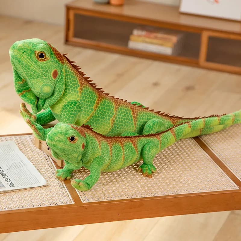 Poupée lézard crinière simulée 65CM, jouet en peluche caméléon, oreiller créatif pour garçon, cadeau