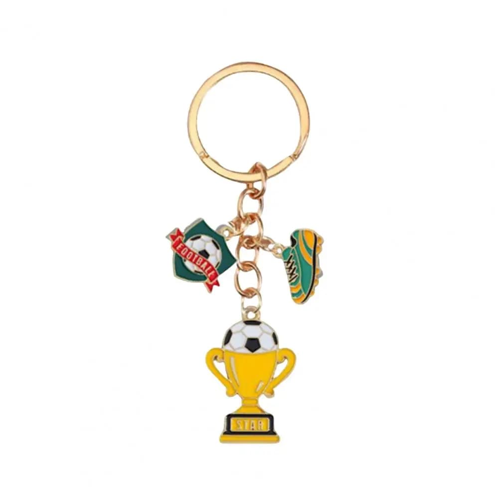 Accessoire de football souvenirs, porte-clés maillot de football avec émail coloré, léger et portabl