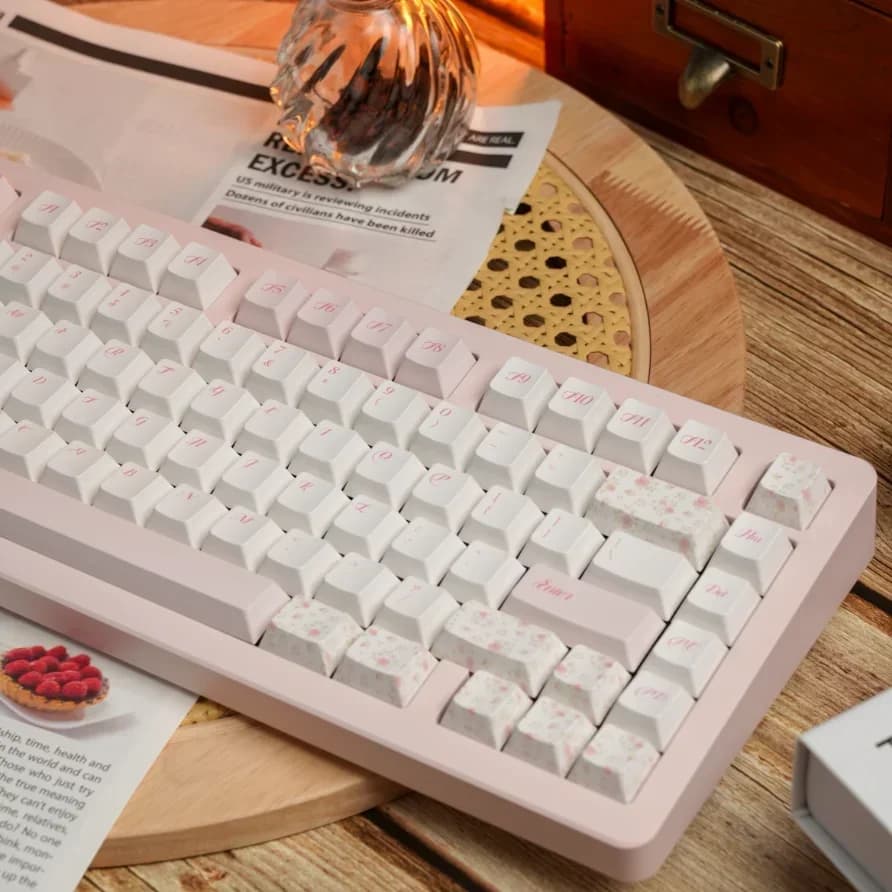 Casquettes florales pour clavier, petit, frais, original, très original, personnalisé